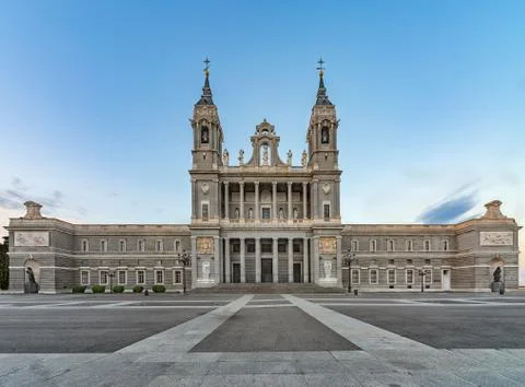 The Madrid cathedral Stock Photos