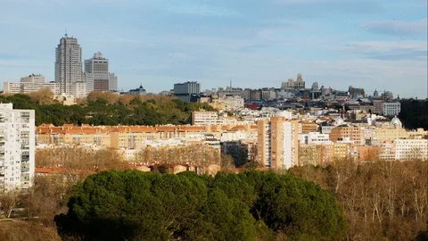 Madrid city timelapse Stock Footage