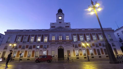 Madrid community building Stock Footage 117587866