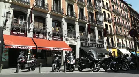 Madrid Downtown 04 Stock Footage 11456460