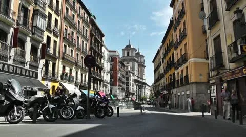 Madrid Downtown 08 Stock Footage 11455768