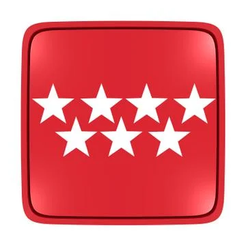 Madrid flag icon Stock Illustration
