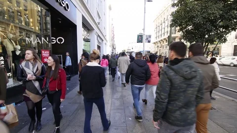 Madrid Garn via time lapse Video stock 117849515