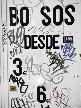 Madrid Graffiti Foto stock