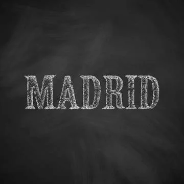 Madrid icon Ilustración de archivo