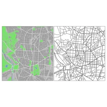 Madrid Stock Illustration