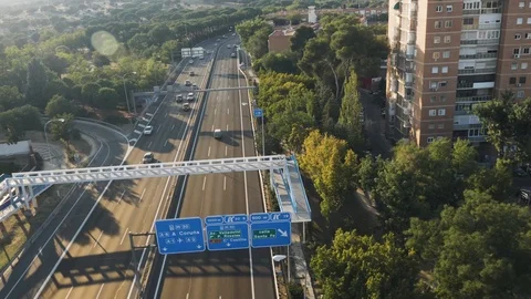 Madrid M30 Stock Footage 126911941