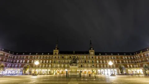 Madrid Main Square Stock Photos