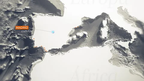 Madrid Map 3D Stock Footage 263197335