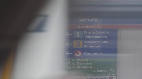 Madrid metro Stock Footage 126275780