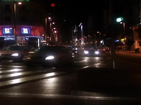 Madrid Night 2 Stock Footage 489938