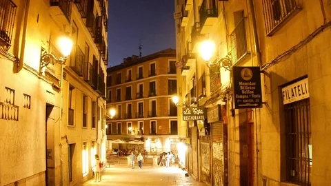 Madrid at night Stock-Footage 70069977