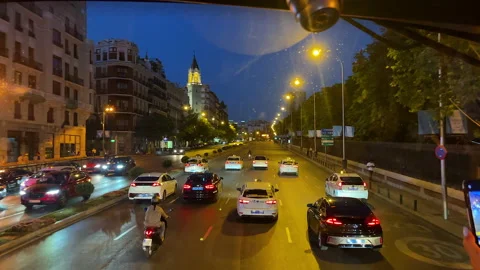 Madrid At Night Vídeos de archivo 209135347