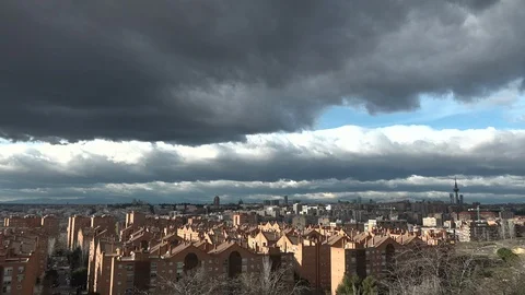 Madrid Overview Stock Footage 117585860