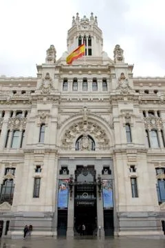 Madrid post office Stock Photos
