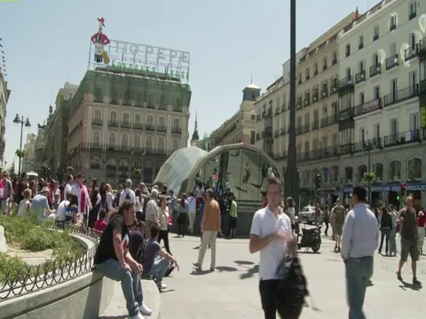 Madrid Puerta del Sol Stock Footage 73900533