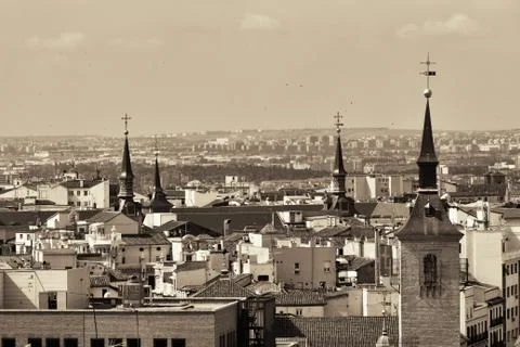 Madrid rooftop view Stock-Fotos