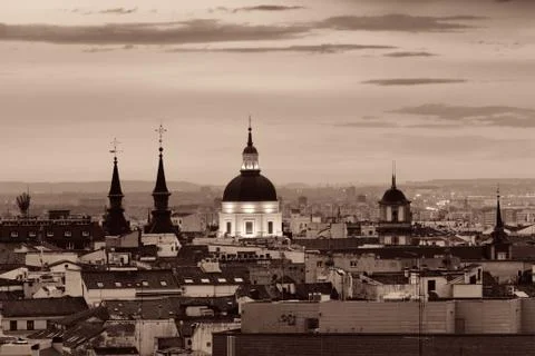 Madrid rooftop view 写真素材