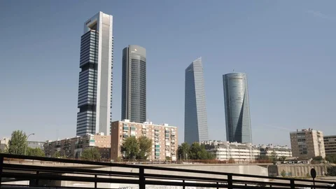Madrid skyline Video stock 126713874