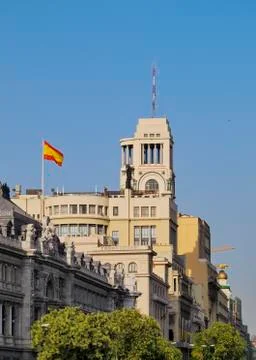 Madrid Skyline Stock Photos