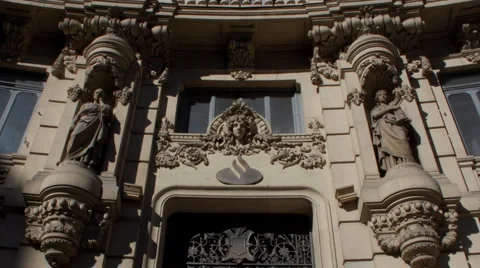 Madrid, Spain, Building facade Vídeos de archivo 928834