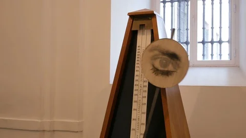 Madrid, Spain - May 2019: Object to Be Destroyed artwork in Reina Sofia Museum Stock Footage 121733982