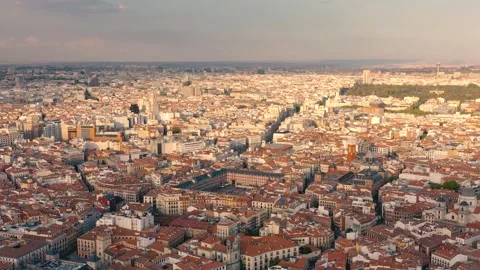 MADRID, SPAIN - OCTOBER 28, 2024: Stunning aerial view of Madrid showcasing Stock Footage 290798391