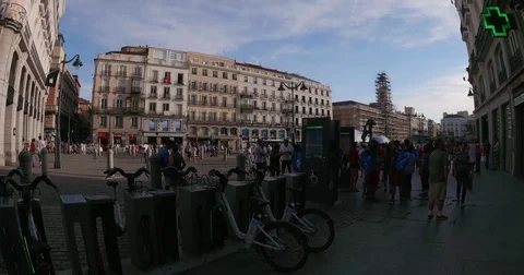 Madrid   Square Video stock 77126589