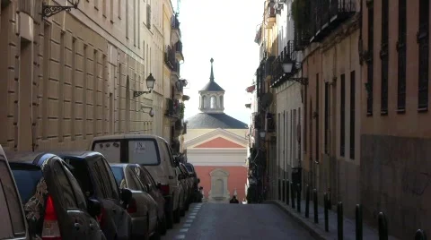Madrid Street Stock Footage 331926