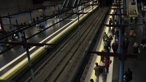 Madrid subway Video stock 117587214