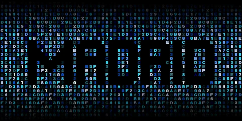 Madrid text on hex code illustration Stock-Illustration