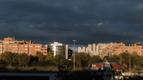 Madrid Timelapse Cloudy Vidéo 33053276