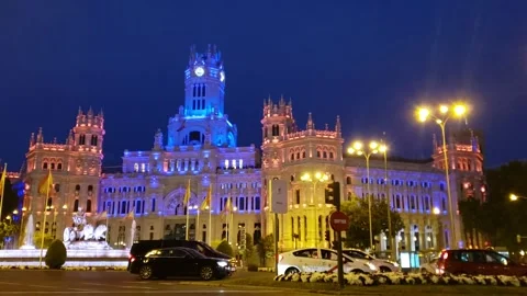 Madrid timelapse Video stock 293869679