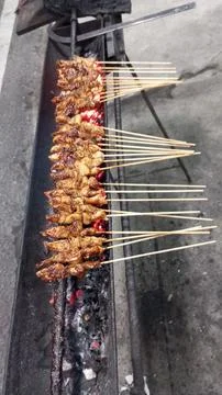 Madurese satay Stock Photos