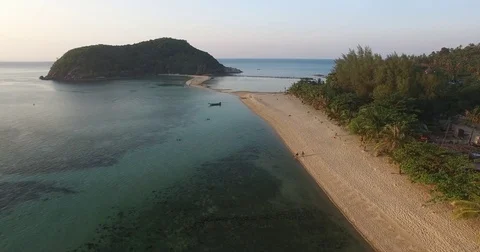 Mae Haad Beach and Ko Ma, Koh Phangan, Thailand Vidéo 74351498