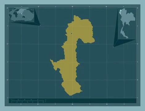 Mae Hong Son, Thailand. Solid color shape 스톡 일러스트