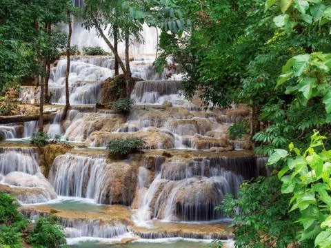 Mae Kae Waterfall Foto stock