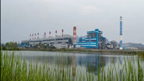 Mae Moh Power Plant Stock Footage 176324778