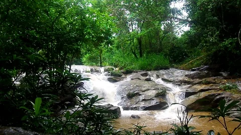 Mae Sa Noi waterfall Stock Footage 90961042