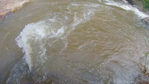Mae Ya waterfall, Doi Inthanon national park Chiang Mai, Thailand. slow motion Stock Footage 143002027