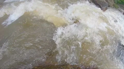 Mae Ya waterfall, Doi Inthanon national park Chiang Mai, Thailand. slow motion Stock Footage 143002136