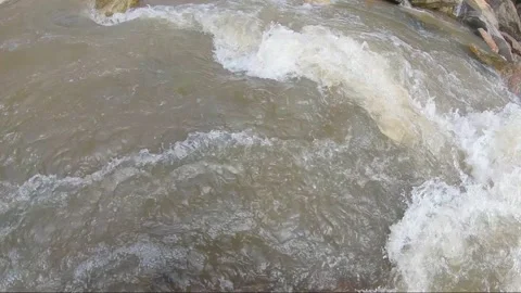 Mae Ya waterfall, Doi Inthanon national park Chiang Mai, Thailand. slow motion Stock Footage 143002353
