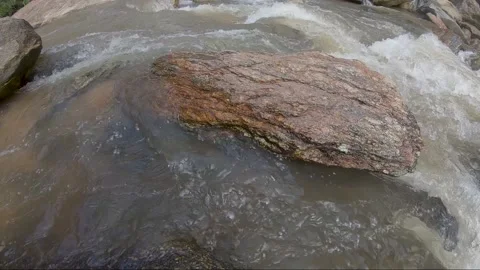 Mae Ya waterfall, Doi Inthanon national park Chiang Mai, Thailand. slow motion Stock Footage 143002530
