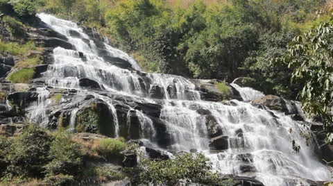 Mae Ya waterfall Stock Footage 25927728