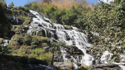 Mae Ya waterfall Stock Footage 25927957