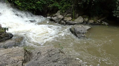 Mae Ya Waterfall Stock Footage 54585648