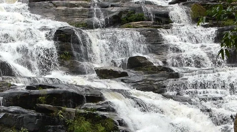 Mae Ya Waterfall Stock Footage 54585820