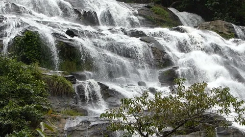Mae Ya Waterfall Stock Footage 54586531