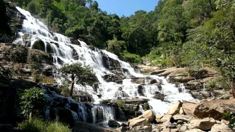 Mae Ya waterfall Stock Footage 127856326