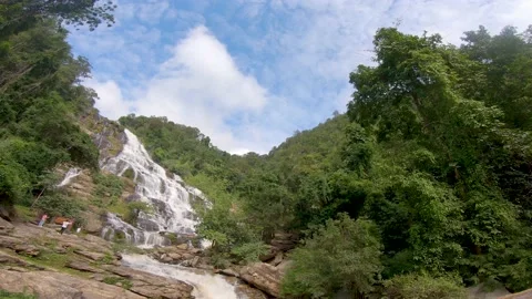 Mae Ya Waterfall Stock Footage 143133842